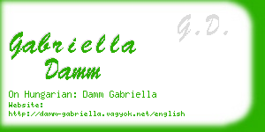 gabriella damm business card